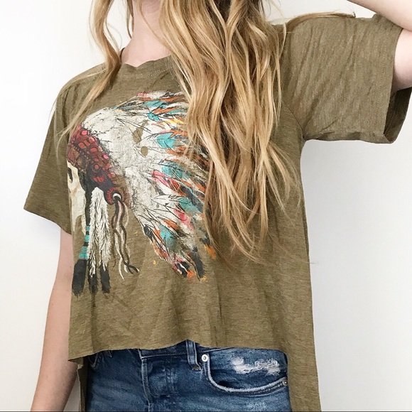 RL crop top Native American skull - Picture 3 of 4